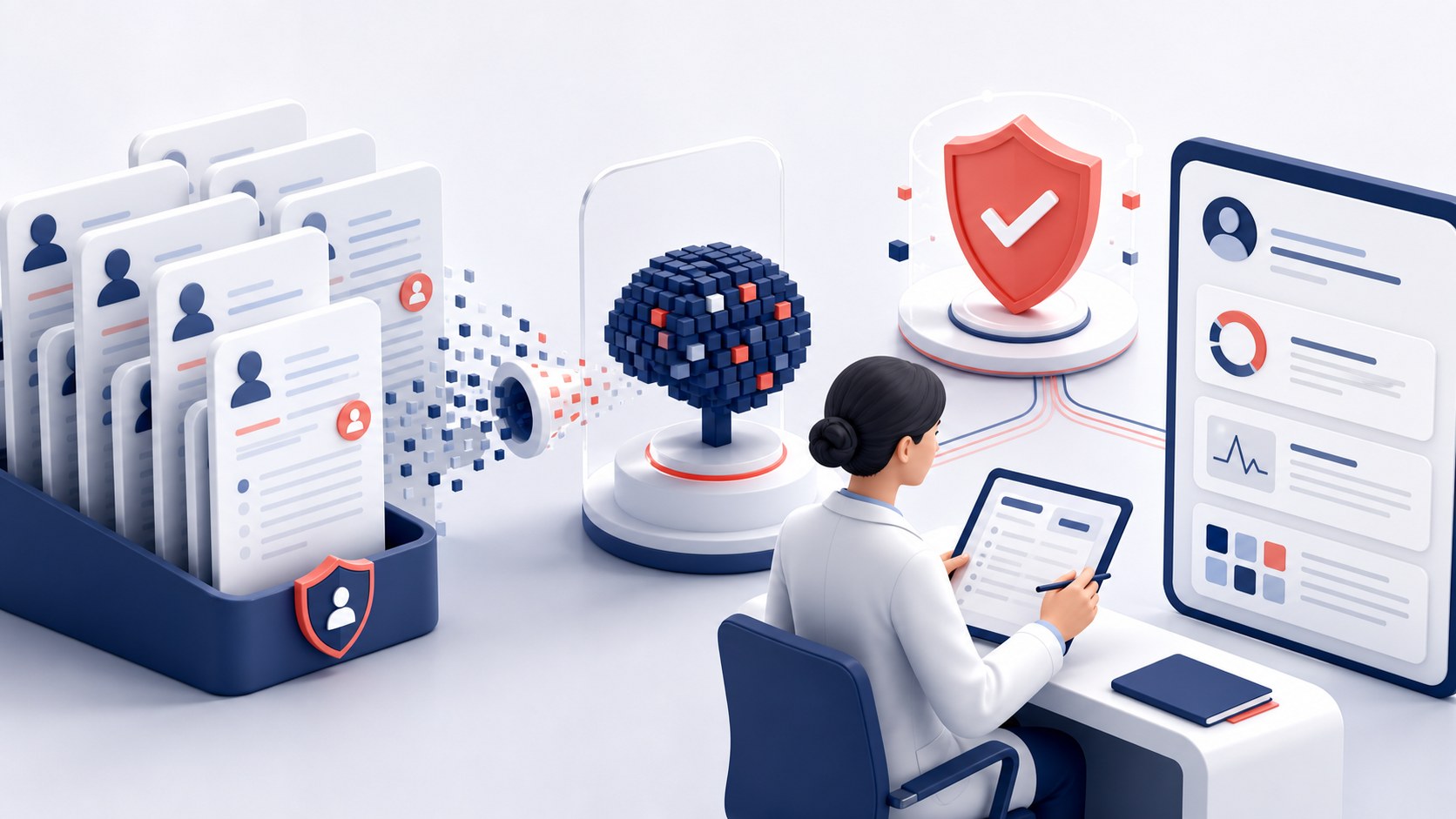 AI 医疗健康资料整理与人工审核流程