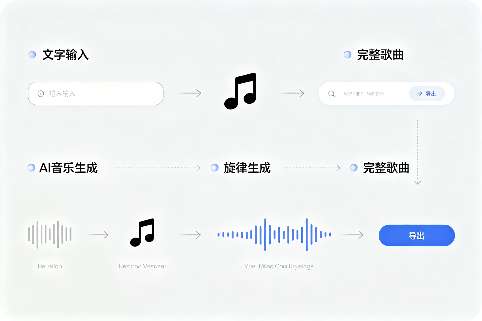 AI音乐生成流程图