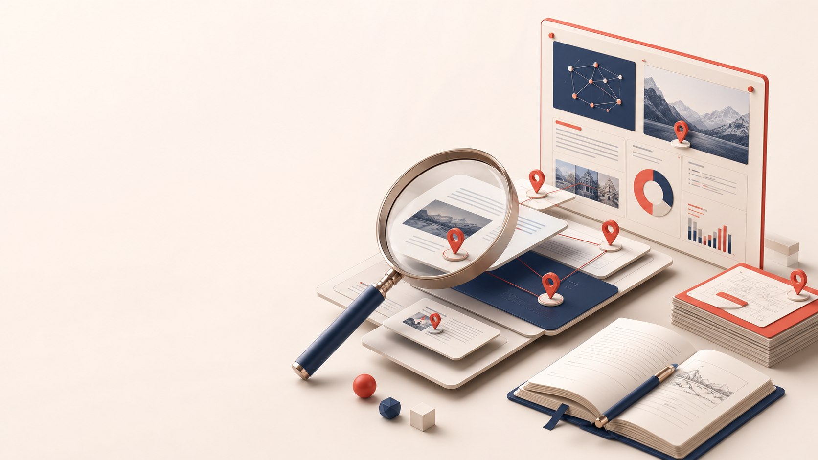 深度研究与证据核验的原创示意图