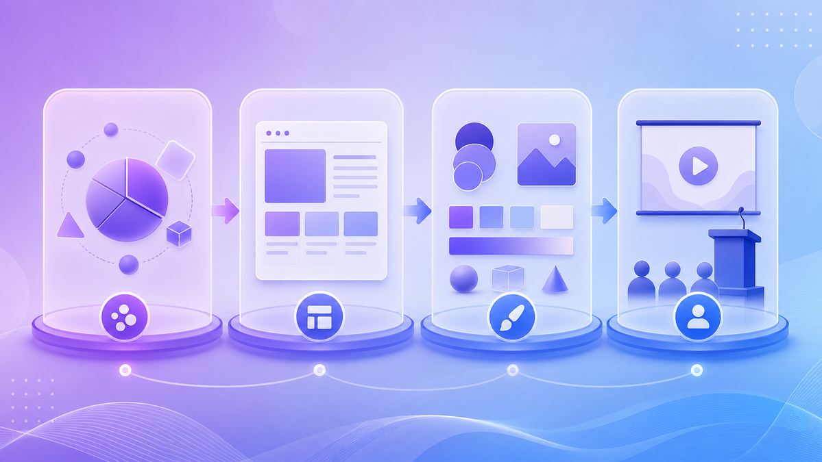 Claude制作PPT流程示意图
